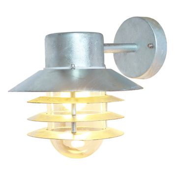 VÄGGLAMPA ECOLITE ORION DOWN GALVANISERAD