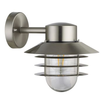 VÄGGLAMPA ECOLITE ORION DOWN BS 22CM BORSTAD STÅL