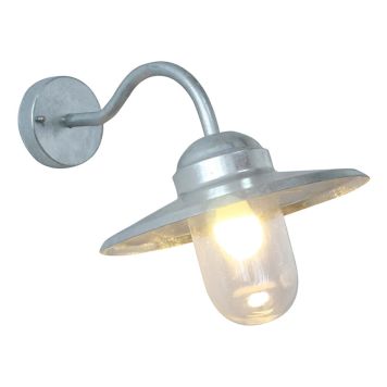 VÄGGLAMPA ECOLITE CAPELLA GALVANISERAD