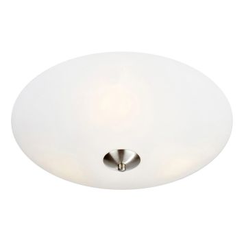 PLAFOND MARKSLÖJD POLAR 2L 35CM FROSTAD/STÅL