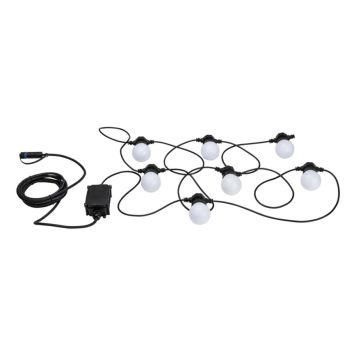 LJUSSLINGA PAULMANN OUTDOOR PLUG & SHINE 6,8M SVART