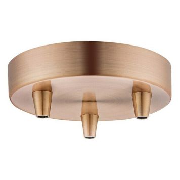 TAKLAMPSFÄSTE HOME SWEET HOME RUND KOPPAR 3 FÄSTEN