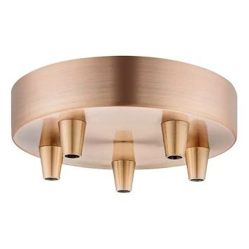 TAKLAMPSFÄSTE HOME SWEET HOME RUND KOPPAR 5 FÄSTEN