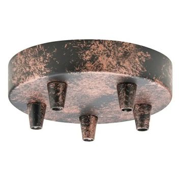 TAKLAMPSFÄSTE HOME SWEET HOME RUND ROST 5 FÄSTEN