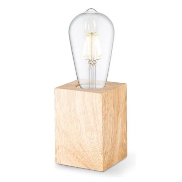 BORDSLAMPA HOME SWEET HOME ELIAZ FYRKANTIG TRÄ