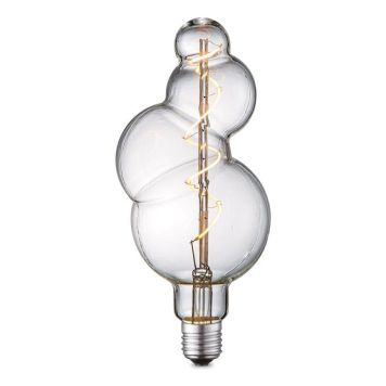 LJUSKÄLLA HOME SWEET HOME SPIRAL BUBBLE KLARGLAS LED E27 4W