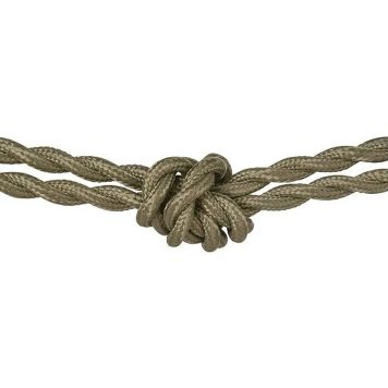 TEXTILKABEL HOME SWEET HOME TVINNAD GRÖN PRIS PER M