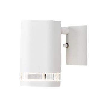 VÄGGLAMPA KONSTSMIDE MODENA NER VIT IP44  