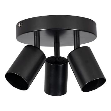 TAKSPOTLIGHT ECOLITE VEGA ROUND III GU10 SVART