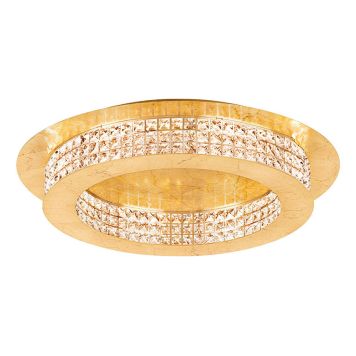 LED-PLAFOND EGLO PRINCIPE GULD/KRISTALL Ø70CM
