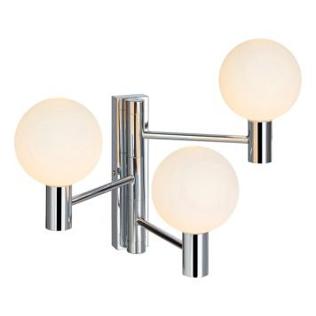 VÄGGLAMPA MARKSLÖJD MOOD VÄGG 3 KROM/VIT 