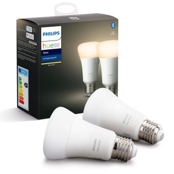 LJUSKÄLLA PHILIPS HUE E27 A60 9W 2-PACK