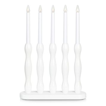 ADVENTSLJUSSTAKE MARKSLÖJD FALUN 5L VIT