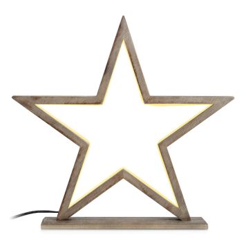 JULSTJÄRNA MARKSLÖJD POLARIS BRUN 