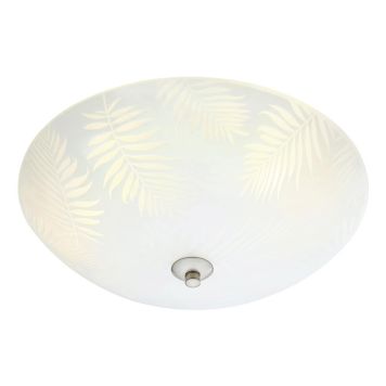 PLAFOND MARKSLÖJD BLAD 43CM VIT/STÅL