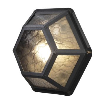 VÄGGLAMPA KONSTSMIDE CASTOR PLAFOND SVART