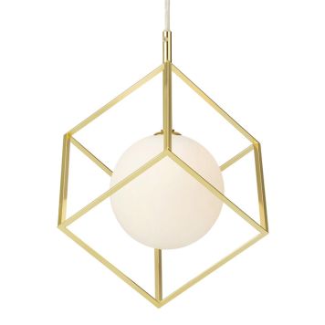 PENDELLAMPA MARKSLÖJD CUBIC GULD