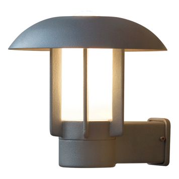 VÄGGLAMPA KONSTSMIDE HEIMDAL GRÅ IP44