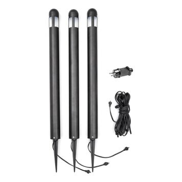 SPOTLIGHT KONSTSMIDE AMALFI LED SVART 3-PACK 