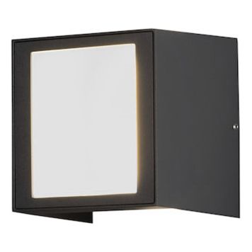 VÄGGLAMPA KONSTSMIDE CREMONA LED SVART 