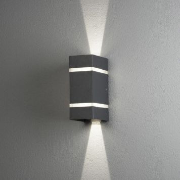 VÄGGLAMPA KONSTSMIDE CREMONA LED ANTRACITGRÅ 19,5CM
