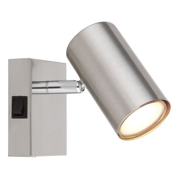 VÄGGLAMPA GLOBO ROBBY NICKEL/KROM 