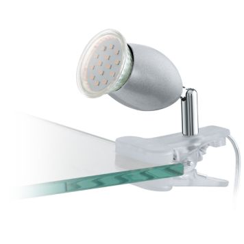 KLÄMSPOT EGLO BANNY SILVER