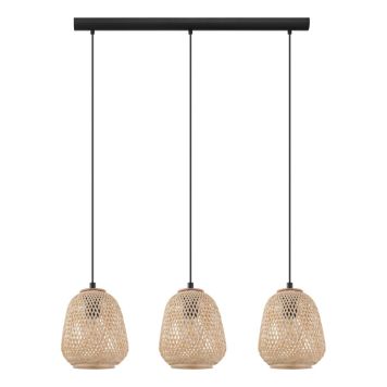 TAKLAMPA EGLO DEMBLEBY 90CM TRÄ/SVART  