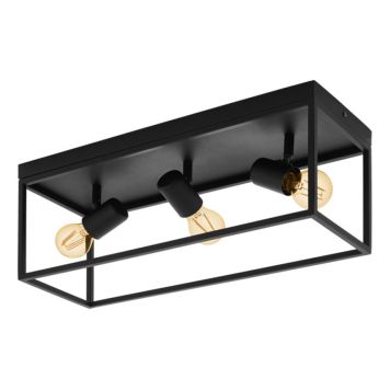 SPOTSKENA EGLO SILENTINA 3 SVART  