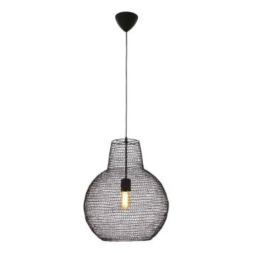 TAKLAMPA ANETA LIGHTING TRASSEL RUND SVART