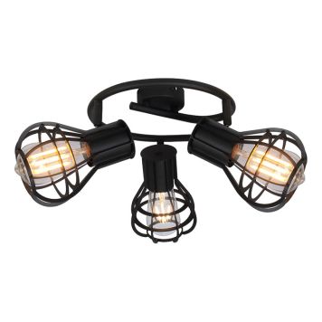 TAKSPOTLIGHT GLOBO CLASTRA 3 SVART 
