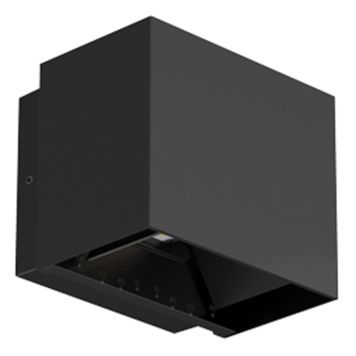 VÄGGLAMPA ANETA LIGHTING LILLESAND LED 12CM SVART  