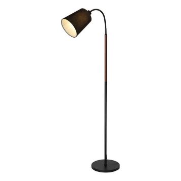 GOLVLAMPA ANETA LIGHTING 1 SVART/VALNÖT 