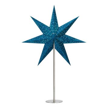 ADVENTSSTJÄRNA MARKSLÖJD VELOURS 45CM BLÅ