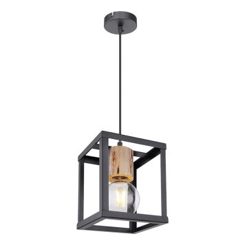 TAKLAMPA GLOBO HAGAR PENDEL SVART