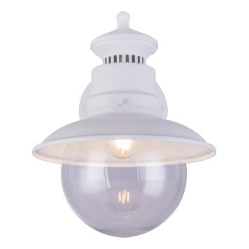 VÄGGLAMPA GLOBO SELLA VIT 27CM