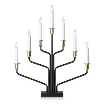 ADVENTSLJUSSTAKE INSTANT LIGHT 7L SVART/GULD