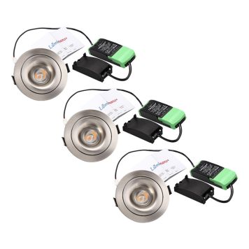 DOWNLIGHT LUMINANS CHESTER 3X7W NICKEL 3-PACK