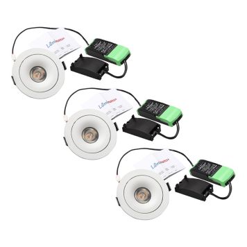 DOWNLIGHT LUMINANS CHESTER 3X7W VIT 3-PACK
