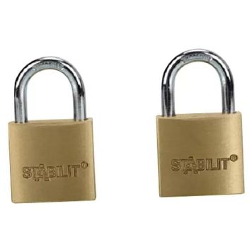 HÄNGLÅS STABILIT M30-2 2PACK MÄSSING