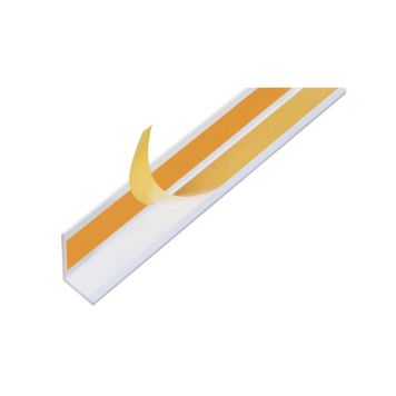 VINKELPROFIL ALUMINIUM SJÄLVHÄFTANDE 30X30X2MM 2,6M VIT