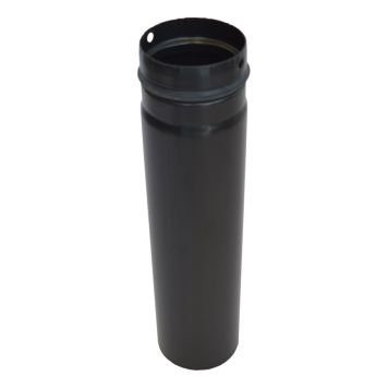 EMALJRÖR Ø80MM/330MM SVART TILL PELLETSKAMINER