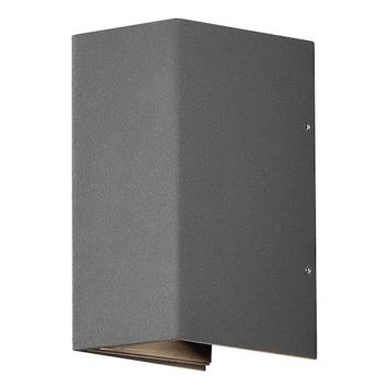 VÄGGLAMPA KONSTSMIDE CREMONA LED MÖRKGRÅ