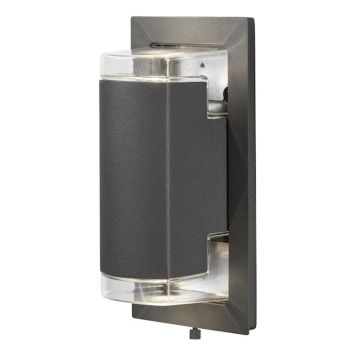 VÄGGLAMPA KONSTSMIDE POTENZA MÖRKGRÅ