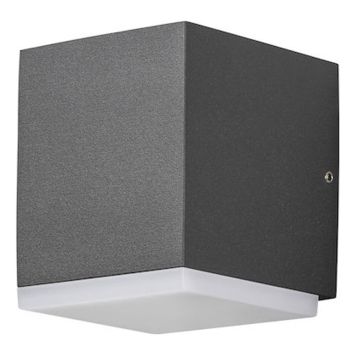 VÄGGLAMPA KONSTSMIDE MONZA LED 1X6W MÖRKGRÅ