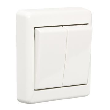 STRÖMBRYTARE ELKO D-TRAPP 16A 250V IP20 FJÄLLVIT