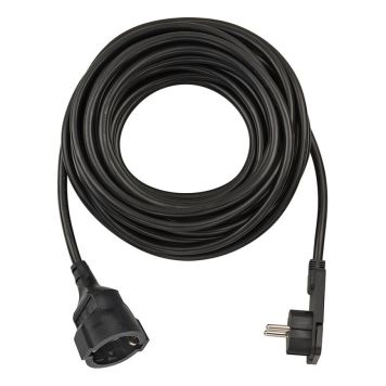 SKARVSLADD BRENNENSTUHL SHORT CABLEFLATPLUG 10M SVART 