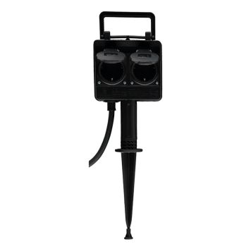 FÖRLÄNGNINGSUTTAG VOLTOMAT 2-VÄGS 1,5M SLADD IP44