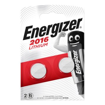 KNAPPCELLSBATTERI ENERGIZER LITHIUM CR2016 3V