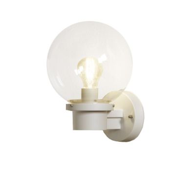 VÄGGLAMPA KONSTSMIDE NEMI MED SKYMNINGSRELÄ VIT